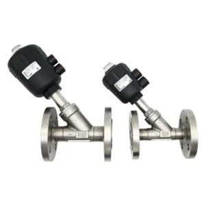 Made in China Flanged Valve Pneumatic Flange Angle Seat Valve