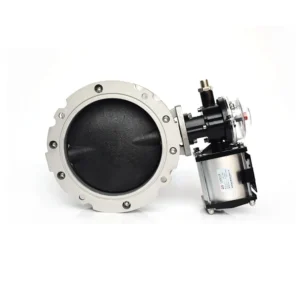 Mandiwi V1FS100 150 200 250 300 350 400SN Single Flange Pneumatic Powder Butterfly Valves Aluminium Alloy Body Stainless Steel