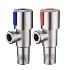 Manual 1/2 Inch 304 Stainless Steel Angle Stop Valve for Bathroom Water Toilet