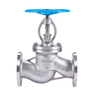 Manual 304 Stainless Steel Flanged Globe Valve Model J41W 16P DN100 PN16 for High Temperature Steam Thermal Oil