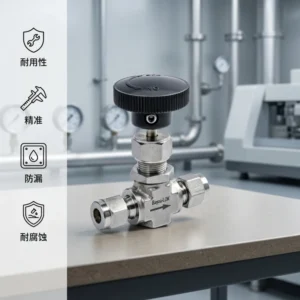 Manual 316 SS Needle Valve Precision High Pressure Resistance Leak-Proof Fine Flow Control Gas Pressure Regulator