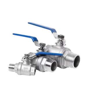 Manual Ball Valve 2PC Control 1/2″ 3/4″ 1″ 2″ Thread Water Gas Oil Switch Fitting Handle