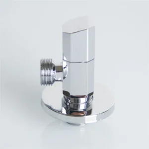 Manual Brass Angle Valve Tilt Handle Chrome Finish 1/2″ Bathroom Toilet Shut off Water Valve