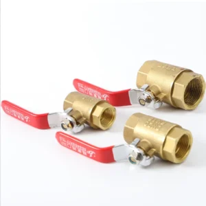 Manual Brass Ball Valve Durable Threaded On Off Valve for Fluid & Gas