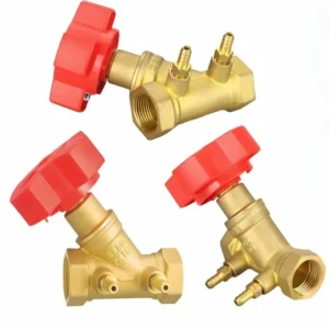 Manual Brass Bronze Balance Valve With Gate Structure Dynamic Static Balancing For Water Different Pressure Control Regulation
