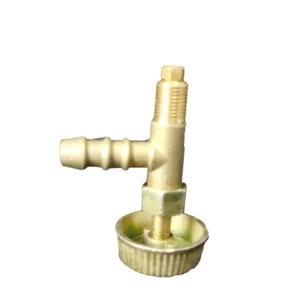 Manual Brass Finish Control T-Shaped LPG Gas Valve Angle Valve for Liquefied Gas Stove Exports to Ukraine T-VALVE Connection