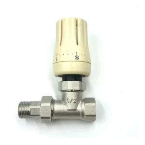 Manual Brass Heating Angle Valve Straight Type Thermostatic Radiator Valve for Water Heating Systems OEM Customizable