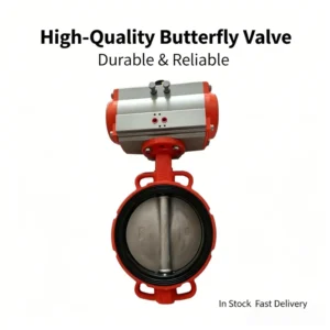 Manual Butterfly Valve DN200 8 Inches Made of Ductile Iron Double-clip Type Suitable for Water Oil Gas Air