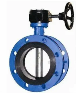Manual Centerline Worm Gear Worm Drive Flange Connection Rubber Sealed Water Butterfly Valve SS304