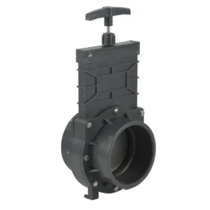 Manual Check Water Plastic PVC Gray Color Knife Gate Slide Valves For Irrigation