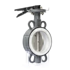 Manual Double Acting Wafer Butterfly Valve for Water Oil Gas by Manufacturer