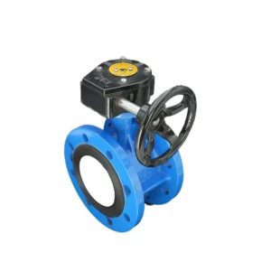 Manual Ductile Iron Gearbox Double Flange EPDM Seat Flange Butterfly Valve for Water High Temperature Applications