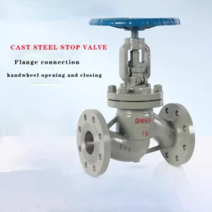 Manual Globe Valve WCB Body Flange Connection DN10-DN300 PN16 Carbon Steel Bonnet Disc 2-Year Shutoff