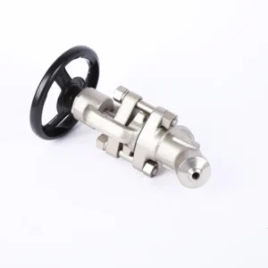 Manual High Pressure One-piece Forged Stainless Steel Handle High Temperature Globe Valve Y Type Split Forging
