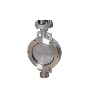 Manual Lug Type Metal Hard Seal Butterfly Valve with Double Flange Pipe Fittings Flap Disc High Temperature DN50 DN600