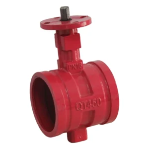 Manual Operation Grooved Butterfly Valve with EPDM Seal DN65-DN200