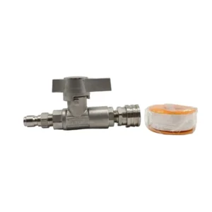 Manual Stainless Steel Ball Valve Pressure Washer 3/8″ Quick Connect for Power Washer Hose 5000 PSI