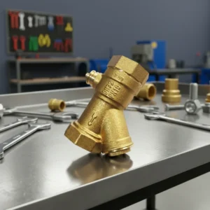Manual Water Magnetic Locking Filter Ball Valve Brass Y Strainer with Integrated Temperature Control Self Locking OEM