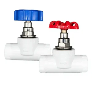 Manual Water PPR Gate Valve Shut-off Valve Lift-type Snap-ring Design Threaded Connection High Temperature Resistant