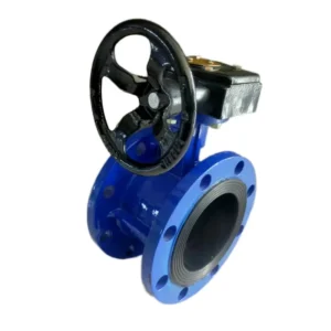 Manual Water Turbine Flange Butterfly Valve D341X 16Q Ductile Iron Material Rubber Seal Switch Convenient