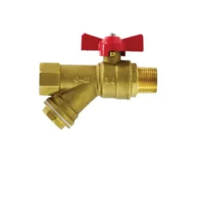 Manufacture Brass Y Shaped Ball Valve with a Stainless Steel Mesh Strainer
