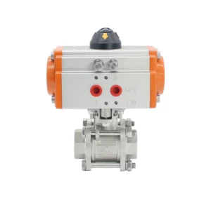 Manufacturer Ball Valve Pneumatic Threaded Stainless Steel Three-piece Ball Valve