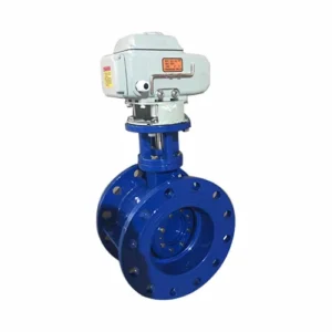 Manufacturer Ductile Iron Belt driven Electric Butterfly Valve for Water Flow Control DN50 DN2000 5 Year Warranty