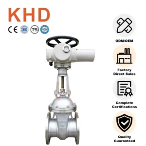 Manufacturer Electric Flange Gate Valve DN200 CF8 Stainless Steel Electric Motor Driven Water Gate Valve