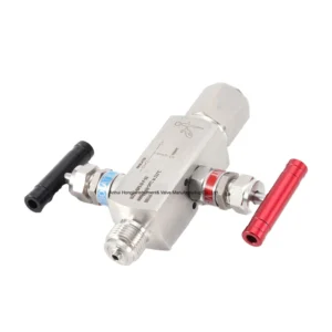 Manufacturer Needle Type SS316 2 Way Manifold for Pressure Gauge 1/4″ NPT Valve