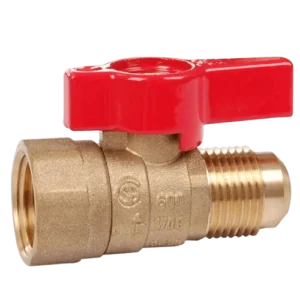 Mass Production NPT Shutoff Forged Material Body with Flare X Female Connection Brass Gas Ball Valve