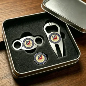 Metal Personalized Portable Butterfly Knife Retractable Golf Divot Tool Golf Hat Set