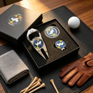 Metal Personalized Portable Butterfly Knife Retractable Golf Single Spike Divot Tool Golf Hat Set