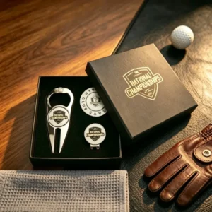 Metal Personalized Portable Butterfly Knife Retractable Golf Single Spike Divot Tool Golf Hat Set
