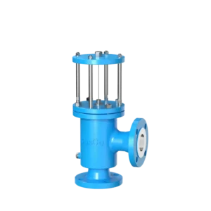 Model 9100 Vertical Mount Angle Buckling Pin Hydraulic Flange Relief Valve with 1-40 In Port Size