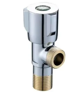 Modern 1/2 Inch Brass Angle Valve for Bathroom Toilet Contemporary Water Valve with Triangle Valve for Bathrooms