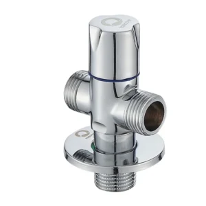 Modern 1/2 Inch Brass Toilet Angle Valve for Bathroom Application