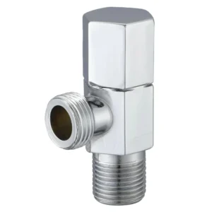 Modern 1/2in Chrome Plated Zinc Hexagon Kitchen and Toilet Angle Stop Valve Cock