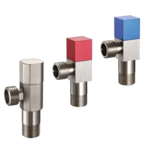 Modern Brass Angle Valve with Water Control and Customizable Color Featuring Built-In Filter