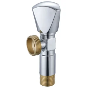 Modern Design 1/2 Inch Brass Chrome-Plated Angle Stop Valve Forged Angle Valve