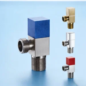 Modern Design Brass Angle Valve Control Water Customized Colorful Chrome plated G1/2 Angle Valve for Bathroom & Toilet