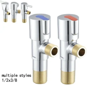 Modern Design Forged Copper Bathroom Toilet Angle Stop Valve Cock Spring Summer