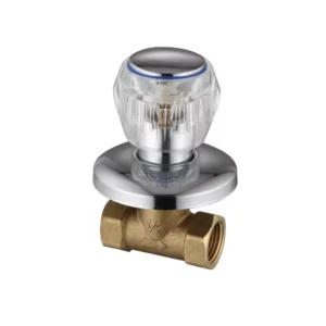 Modern Luxury Design Brass Angle Valve 1 2 Acrylic Handle Water Level Adjustment High Quality Faucet Accessory for Bathroom Use