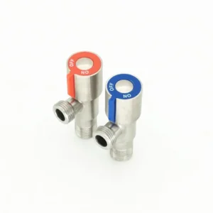 Modern OEM Design Commercial SUS 304 Toilet Cold Hot Angle Valve Supplied Water Control Faucet Bathroom Kitchen Fittings