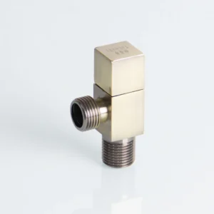 Modern Style Chrome Finish Manual Brass Angle Valve Quick Opening Water Stop Triangle Valve for Commercial Kitchen Use