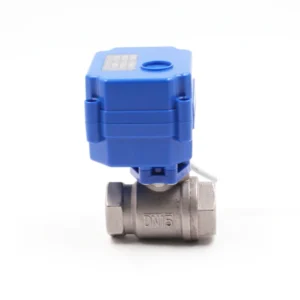 Motorized Water Ball Valve Stainless Steel Brass 5V 9 24V AC DC 110V 220V 2 Wire Auto Return