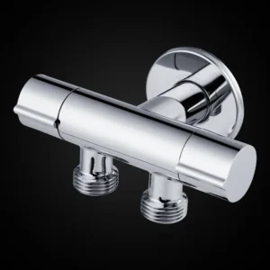Multi Functional Durable Brass Angle Valve 1 Inlet 2 Outlets Dual Shut Off Valve Control Versatile Toilet Angle Valve