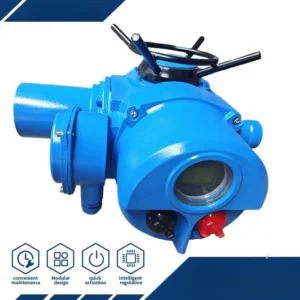 Multi Turn Electric Actuator Shell Power Transmission LCD Interface Remote Operation Chemical Industry
