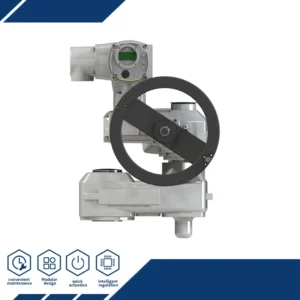 Multi Turn Electric Actuators with Spur Gearboxes Limit Switches S2 15min AC220V 380V for Power Plant