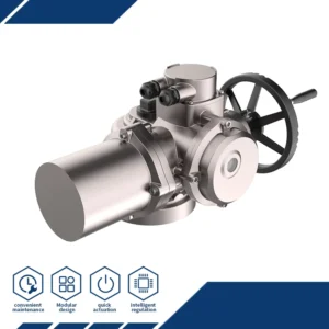 Multi Turn Electric Gate Valve Actuator ISO5211 Overheat Protection On Off Type Opening and Closing Indicator Lights