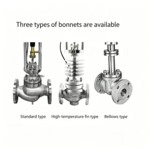Multi purpose Electric Thermostatic Valve Steam and Gas Pipe Flow Temperature Regulator Wide Temp Range -10 to -70 DN50 Port